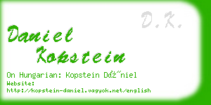daniel kopstein business card